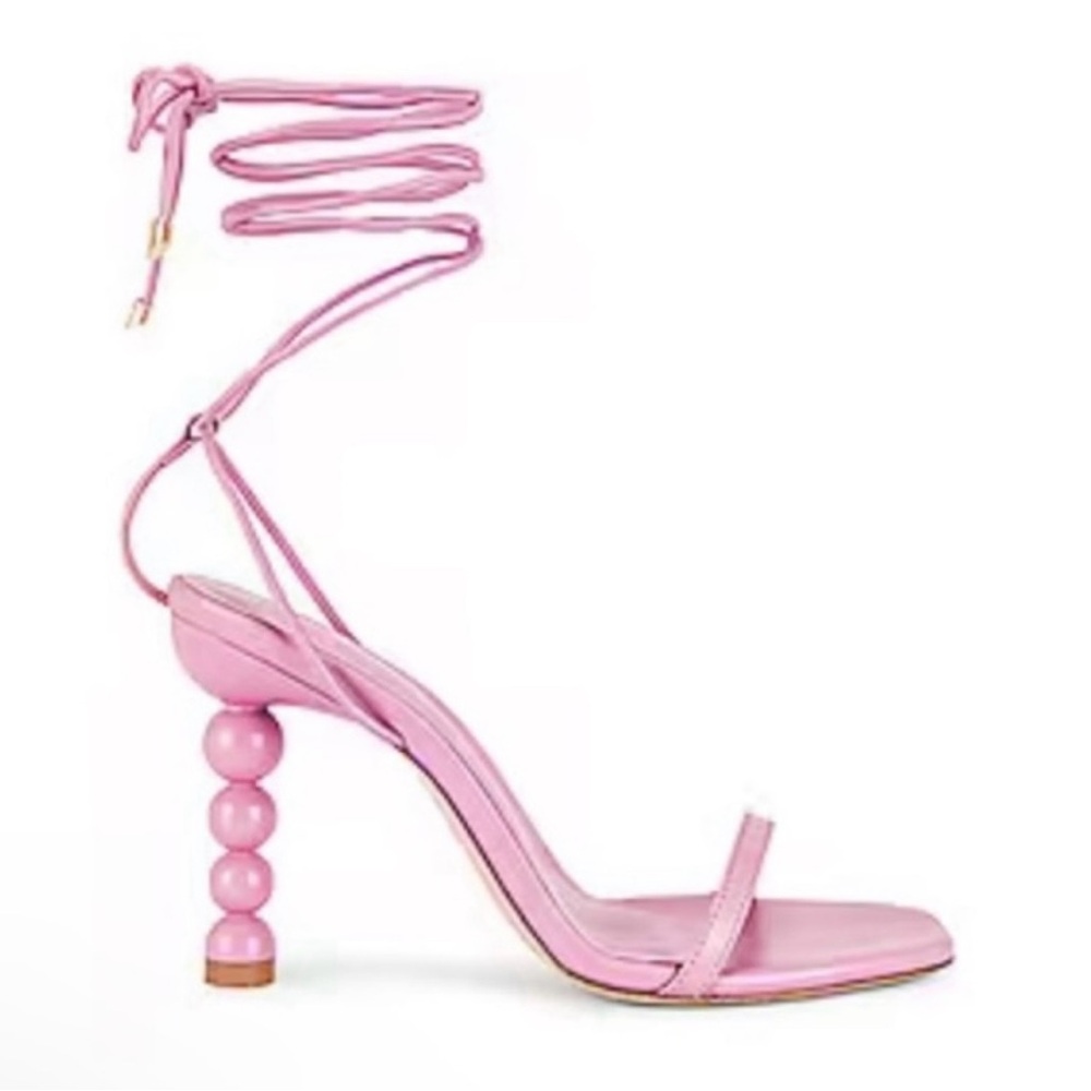 New Revolve LPA Mel Lace Up
Sandal in Pink Size 7